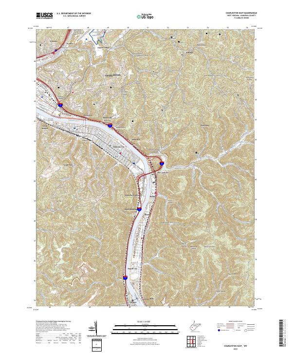 USGS Topographic Map – Charleston East