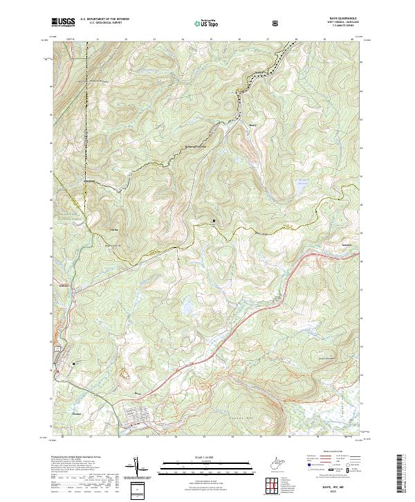 USGS Topographic Map – Davis