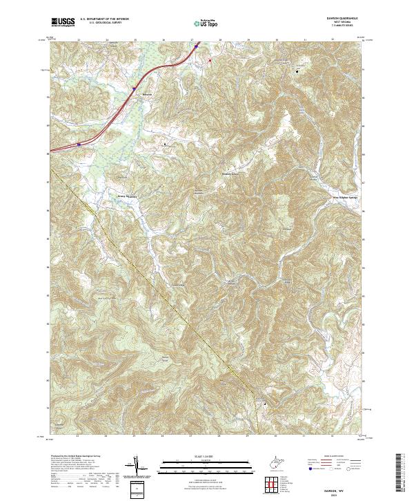 USGS Topographic Map – Dawson