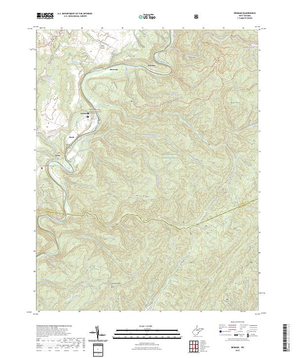 USGS Topographic Map – Denmar