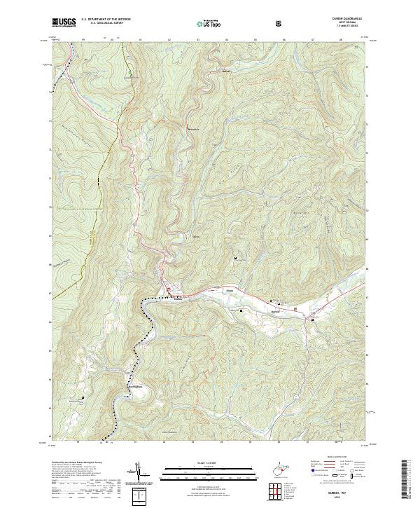 USGS Topographic Map – Durbin
