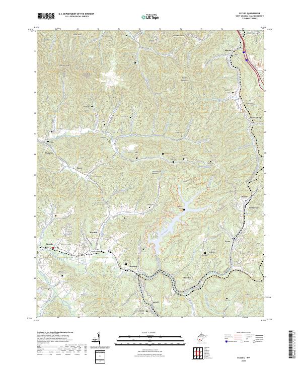 USGS Topographic Map – Eccles