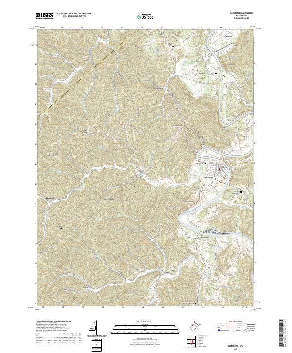 USGS Topographic Map – Elizabeth