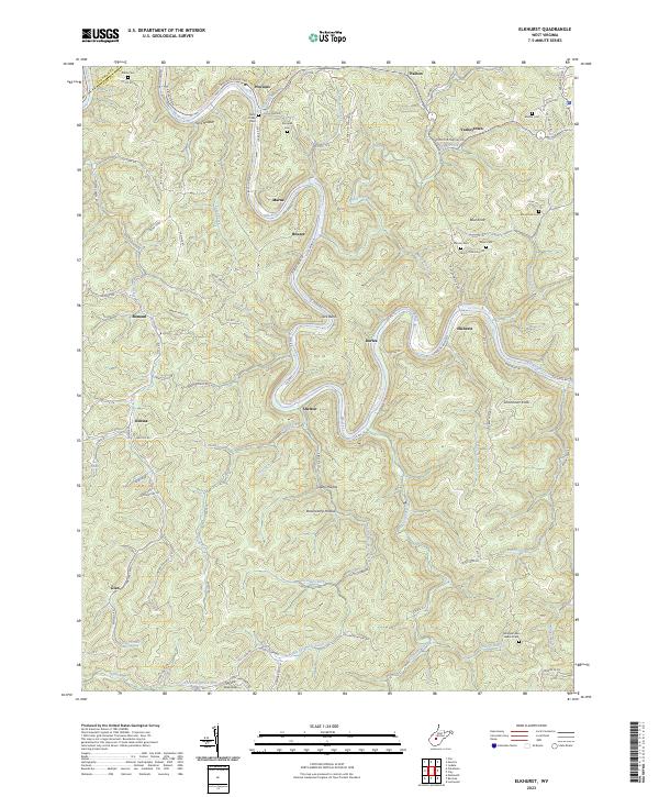 USGS Topographic Map – Elkhurst