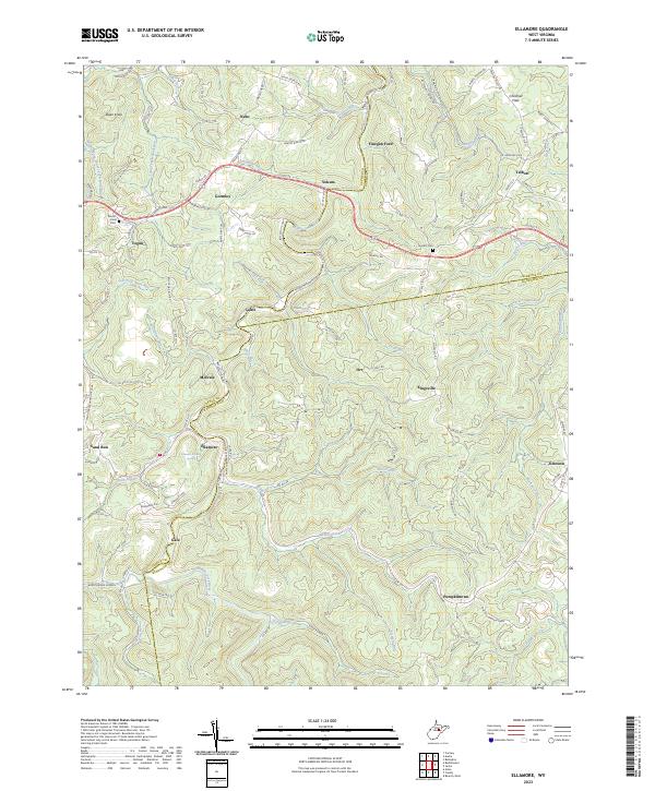 USGS Topographic Map – Ellamore
