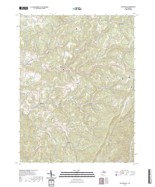 USGS Topographic Map – Fellowsville