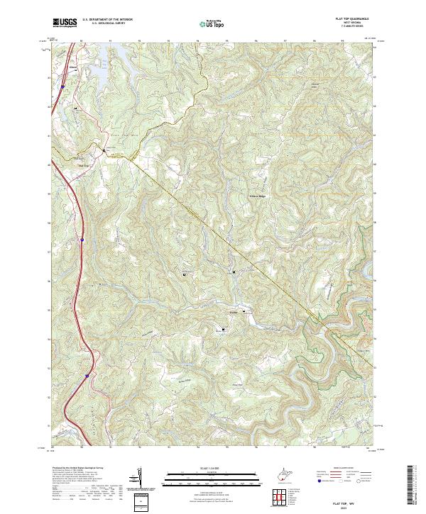 USGS Topographic Map – Flat Top