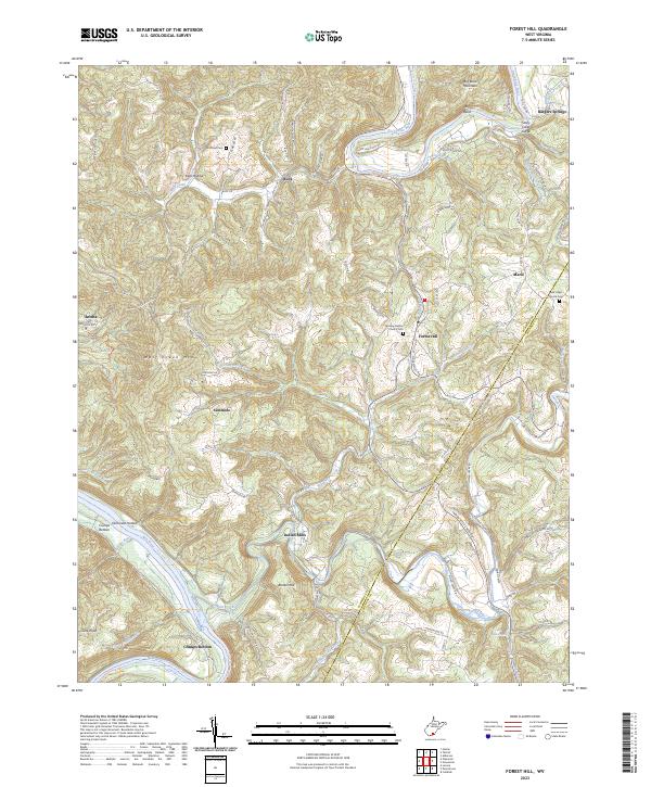 USGS Topographic Map – Forest Hill