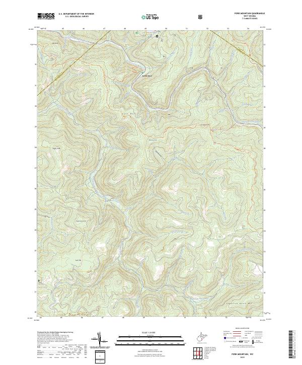 USGS Topographic Map – Fork Mountain