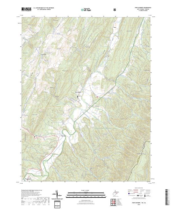 USGS Topographic Map – Fort Seybert