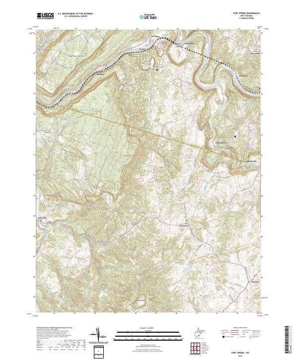 USGS Topographic Map – Fort Spring