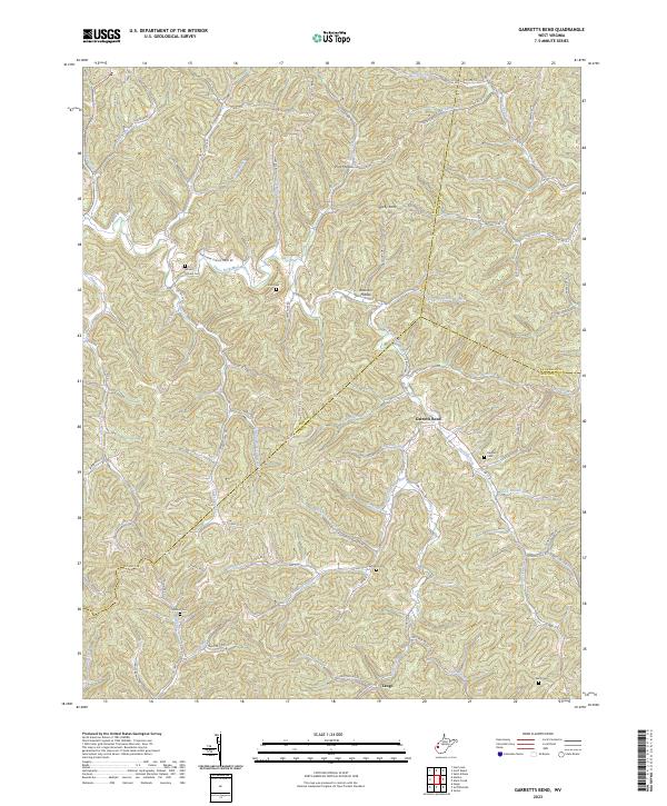 USGS Topographic Map – Garretts Bend