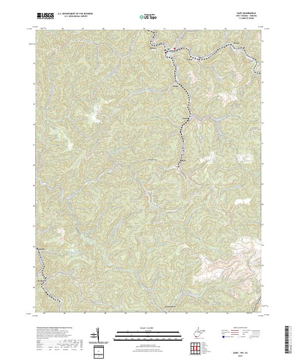 USGS Topographic Map – Gary