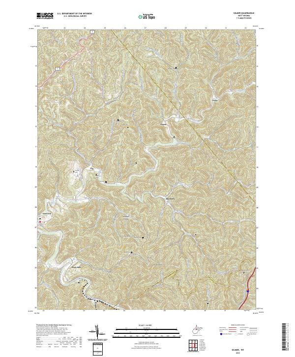 USGS Topographic Map – Gilmer