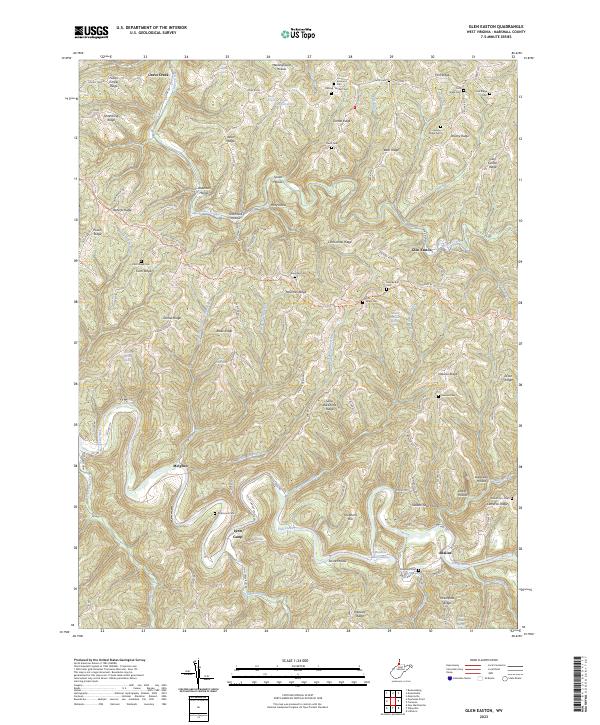 USGS Topographic Map – Glen Easton