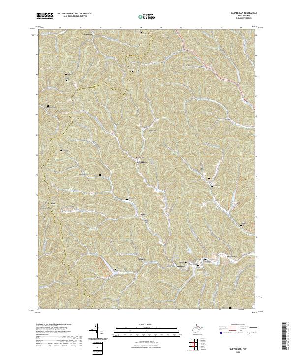 USGS Topographic Map – Glover Gap
