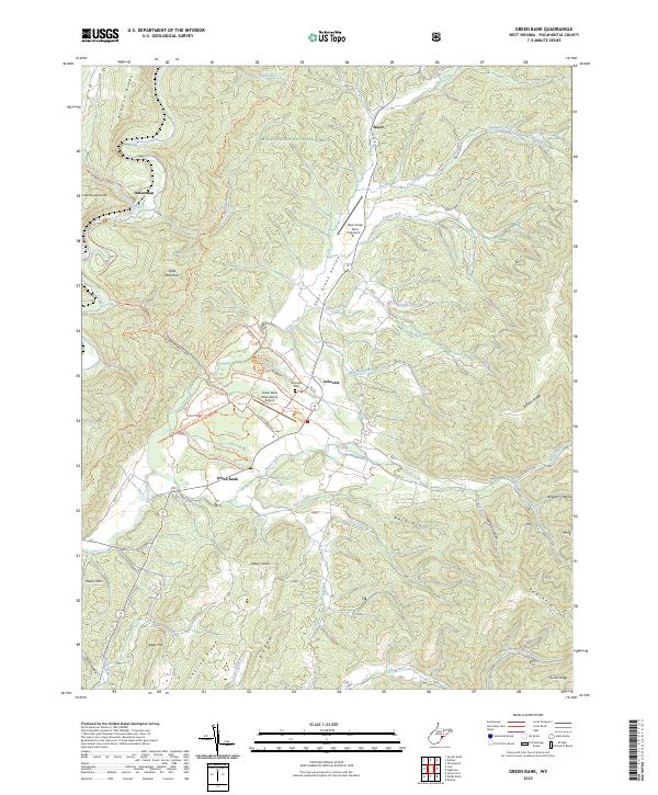 USGS Topographic Map – Green Bank