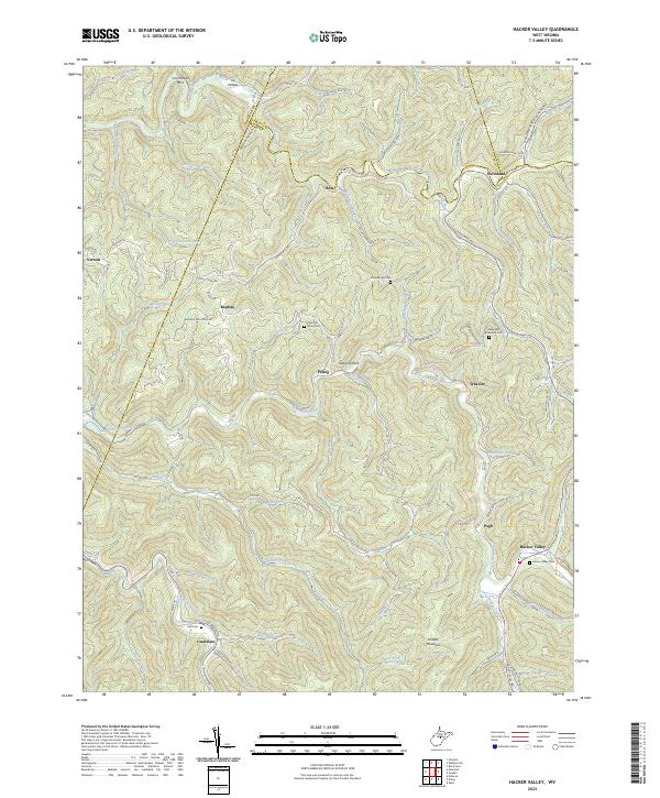 USGS Topographic Map – Hacker Valley