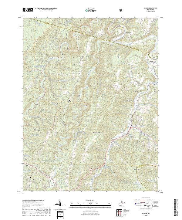 USGS Topographic Map – Harman