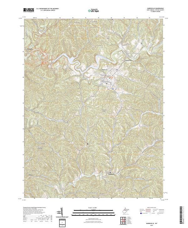 USGS Topographic Map – Harrisville