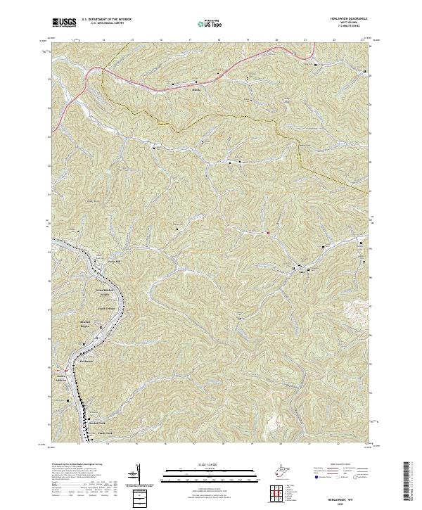 USGS Topographic Map – Henlawson