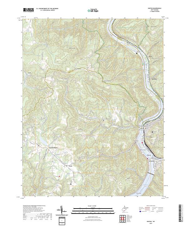 USGS Topographic Map – Hinton