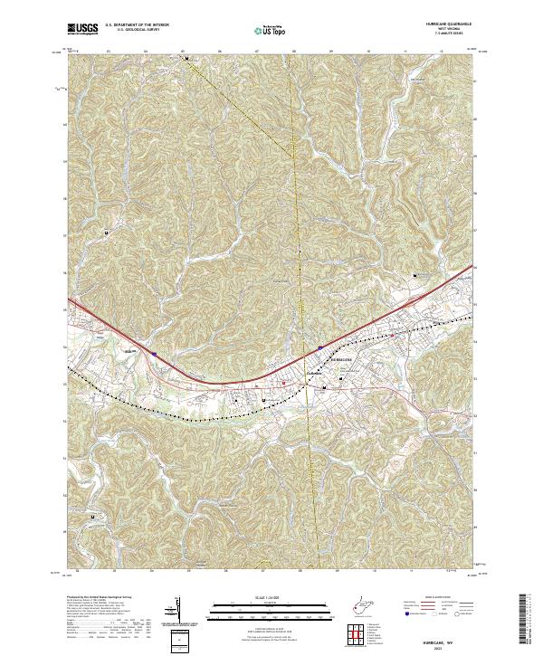 USGS Topographic Map – Hurricane