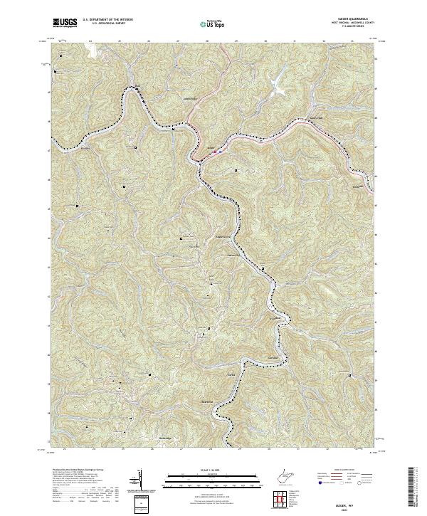 USGS Topographic Map – Iaeger