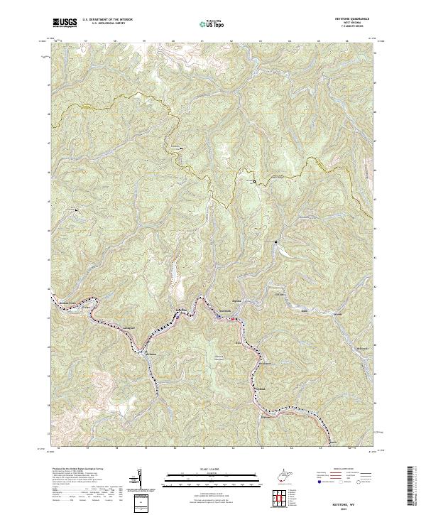 USGS Topographic Map – Keystone