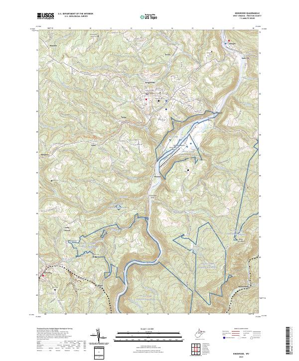 USGS Topographic Map – Kingwood
