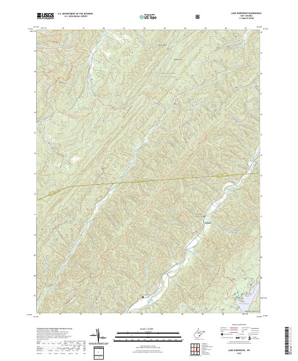USGS Topographic Map – Lake Sherwood