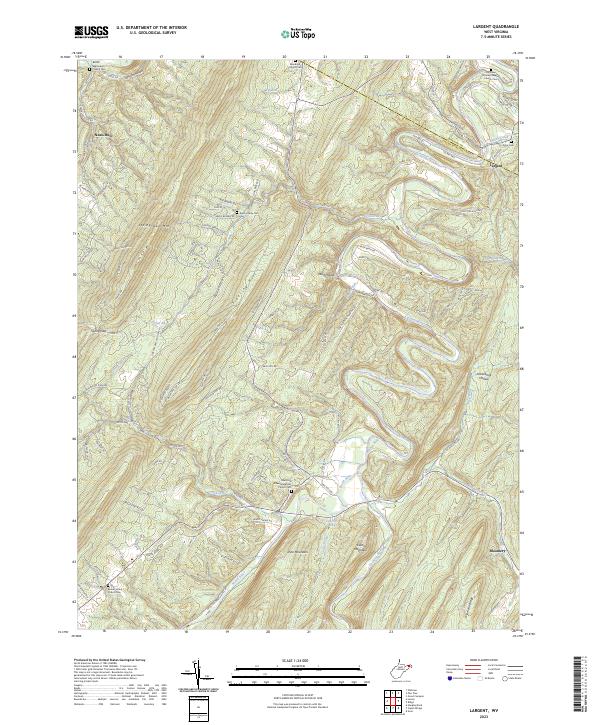 USGS Topographic Map – Largent