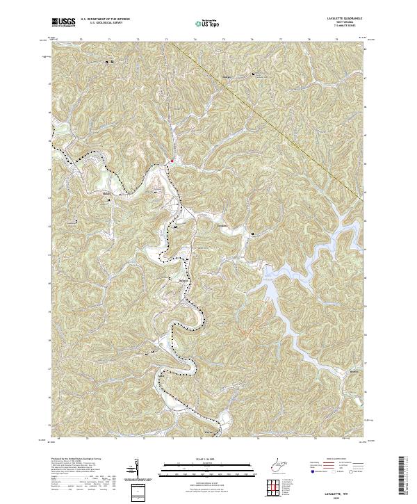 USGS Topographic Map – Lavalette