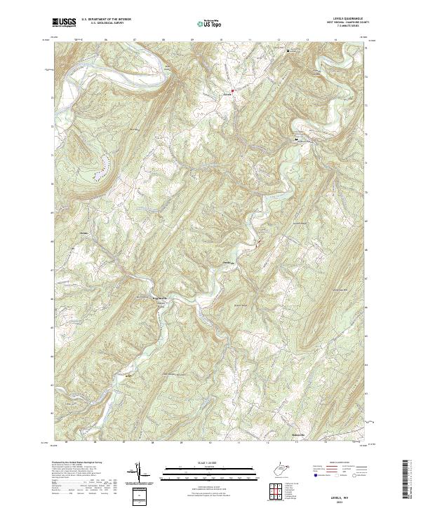 USGS Topographic Map – Levels