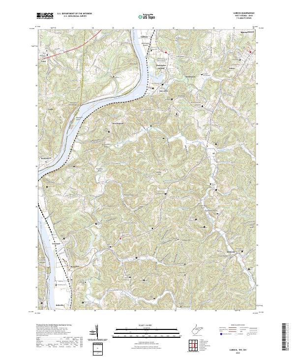 USGS Topographic Map – Lubeck