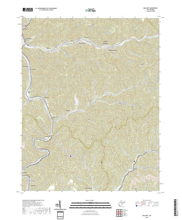 USGS Topographic Map – Mallory