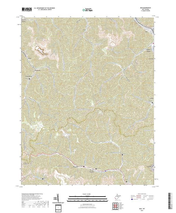 USGS Topographic Map – Man