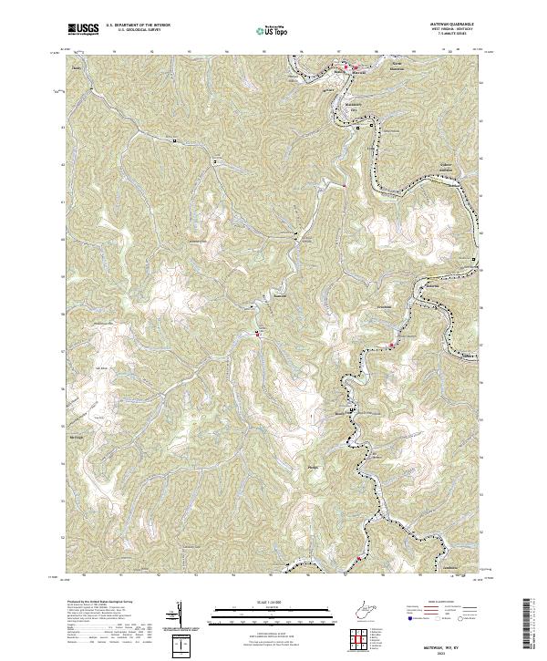 USGS Topographic Map – Matewan