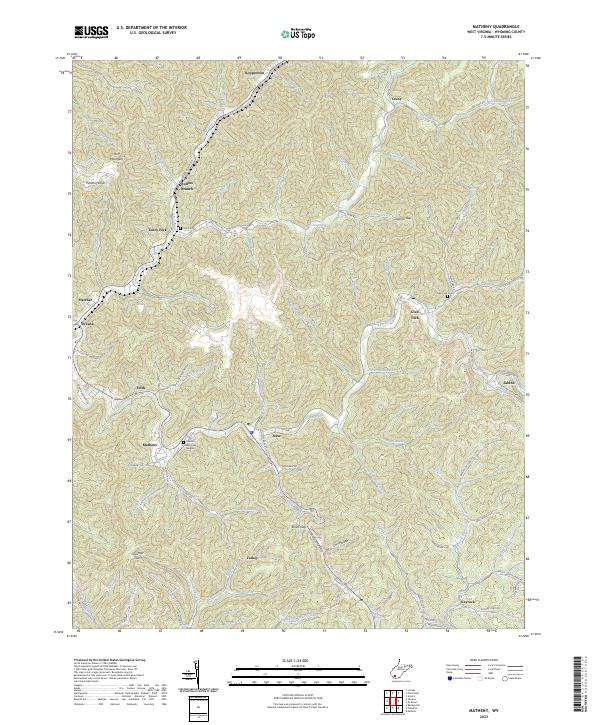 USGS Topographic Map – Matheny