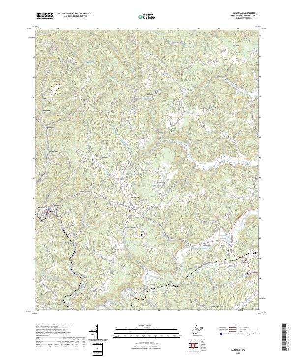 USGS Topographic Map – Matoaka