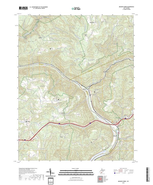 USGS Topographic Map – Meadow Creek