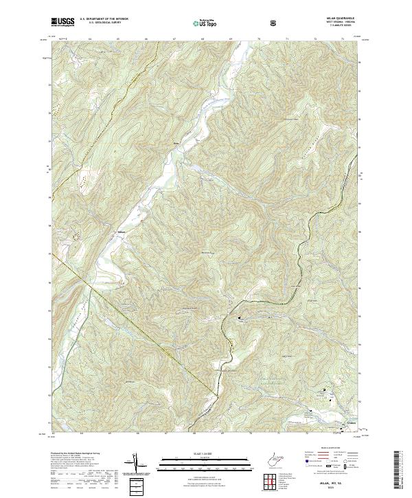 USGS Topographic Map – Milam