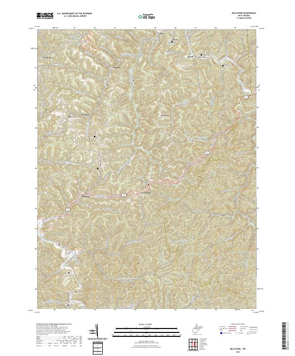 USGS Topographic Map – Millstone