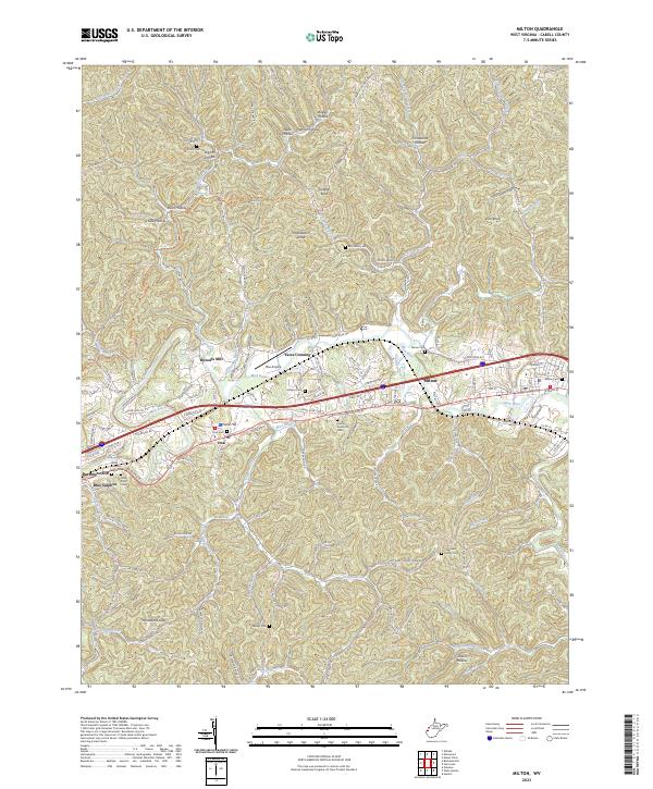 USGS Topographic Map – Milton
