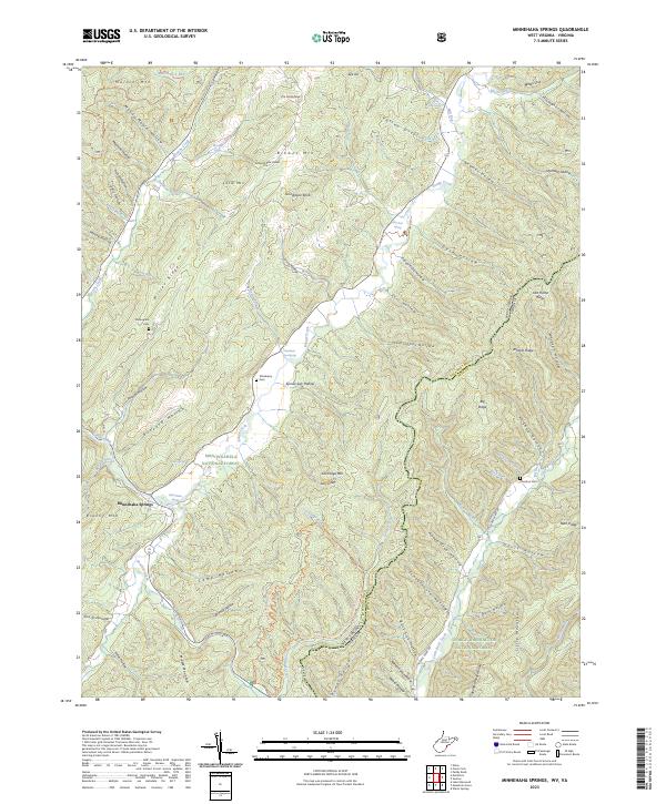 USGS Topographic Map – Minnehaha Springs