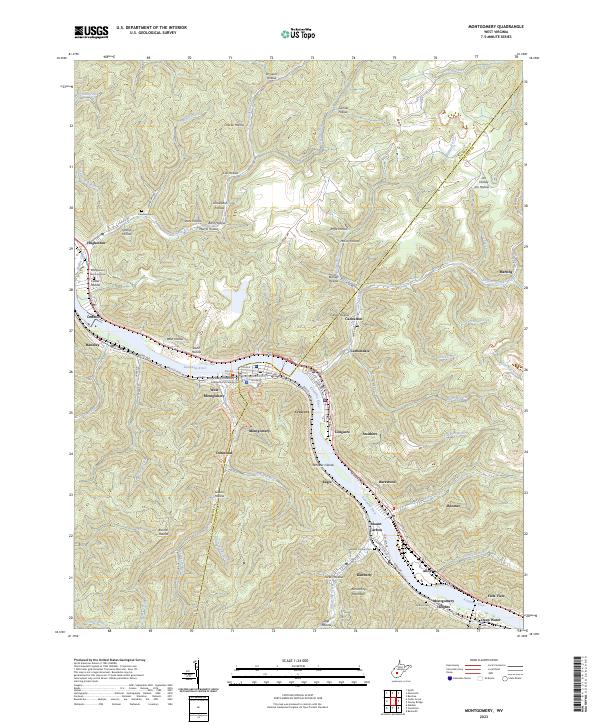 USGS Topographic Map – Montgomery