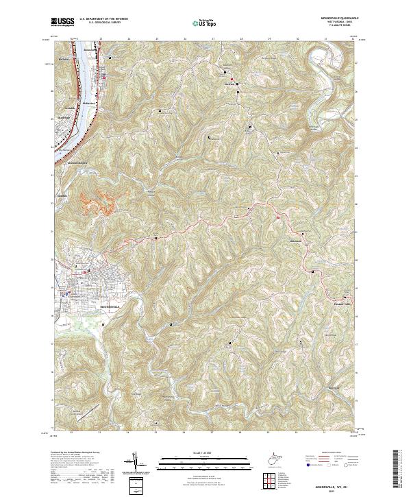 USGS Topographic Map – Moundsville