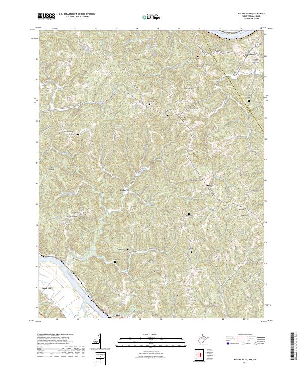 USGS Topographic Map – Mount Alto
