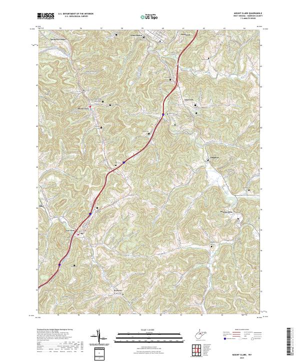 USGS Topographic Map – Mount Clare