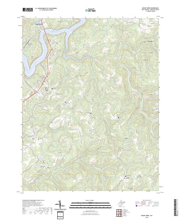 USGS Topographic Map – Mount Nebo